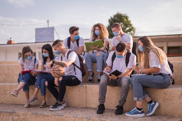 istock Students during pandemic / COVID-19 / Back to school 1267224467