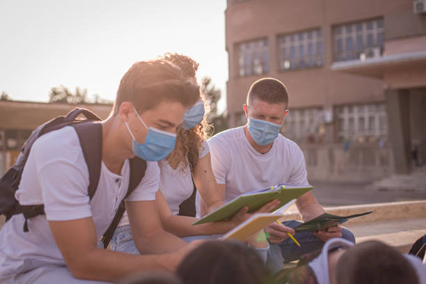 istock Students during pandemic / COVID-19 / Back to school 1267224472
