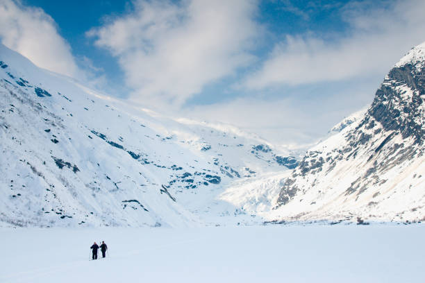 Nordic ski adventure to an ice cave