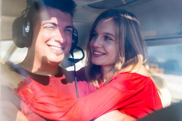 istock A young married couple flies their little plane. 1267229012