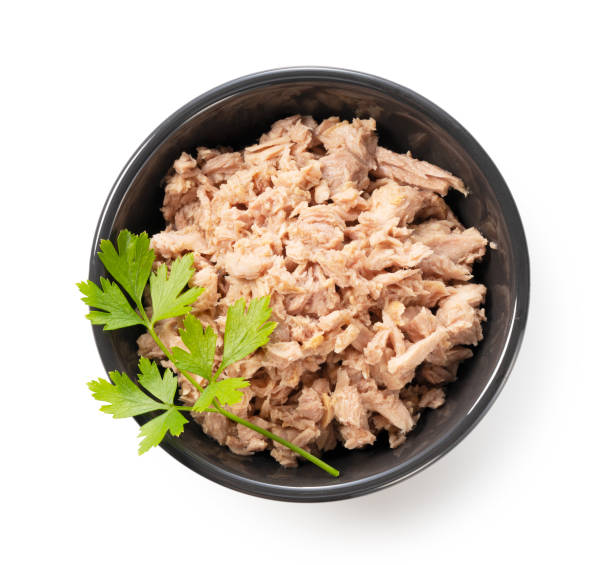 istock Tuna and Italian parsley in a black bowl 1267233241