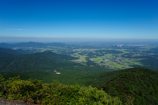 The Kanto Plain seen from the summit of Mt. Tsukuba