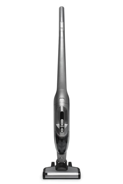 Cordless vacuum cleaner on white background