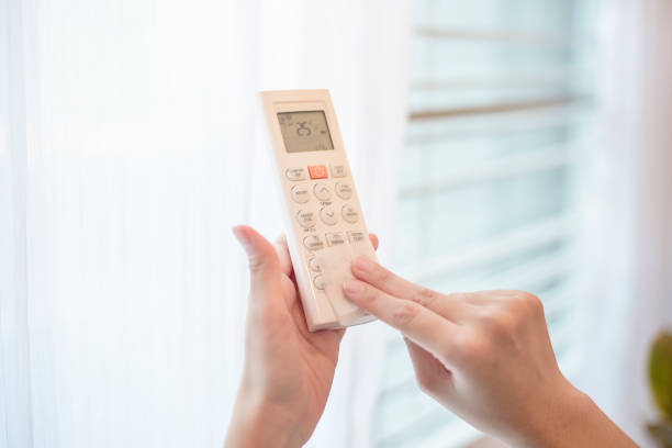 istock woman is cleaning remote control in house 1267259927