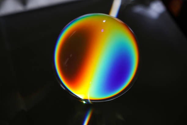 istock glass sphere with color spectrum 1267260091