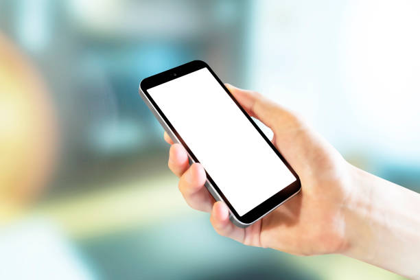 istock Left-facing smartphone screen Blank for Business scene 5750 1267265187