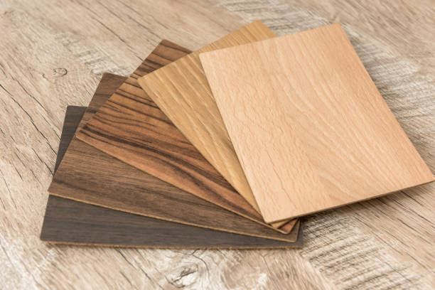 istock wood material catalog for design on desk. Surface plank collection. Natural floor decoration for interior. industry 1267270603