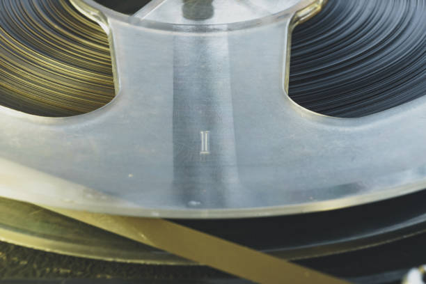 istock Close up old vintage Reel tape recorder background. 1267273354