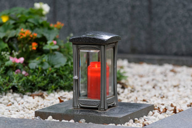 istock metal  death lantern on a gravestone 1267278942