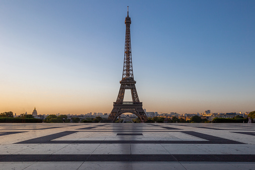 Eiffel Tower in the morning