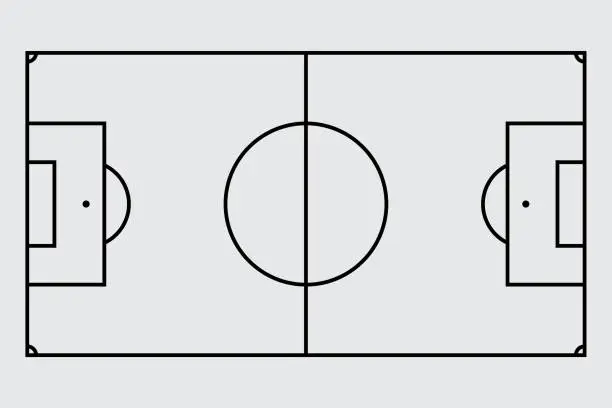 Vector illustration of Soccer Field