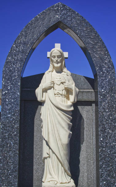 istock Old Jesus Christ statue catholic religion 1267290726