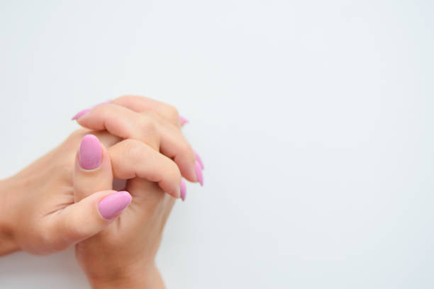 istock Women's hands isolated on a white background. 1267291457