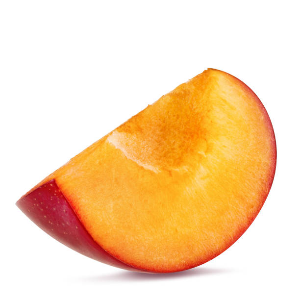 istock Plum isolated on white background with clipping path 1267292703