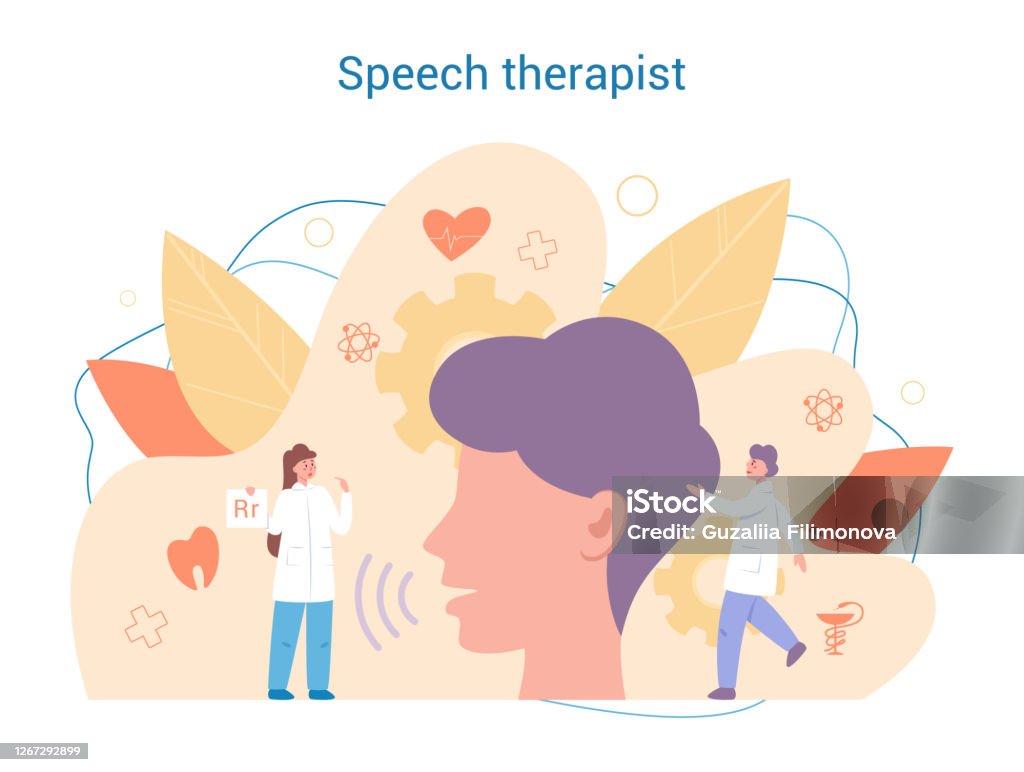 Speech Therapist Concept Didactic Correction And Treatment Idea Stock  Illustration - Download Image Now - iStock