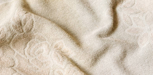 istock pleated creamy cotton material. texture or background 1267294641