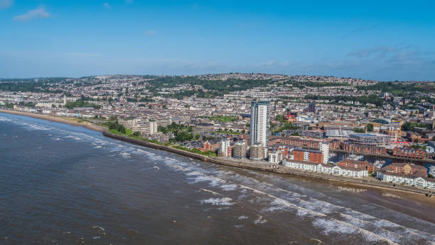 istock Swansea's Meridian Tower and Arena Construction Site 1267296086