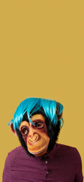 istock man with a monkey mask and wig, in stories format 1267304052