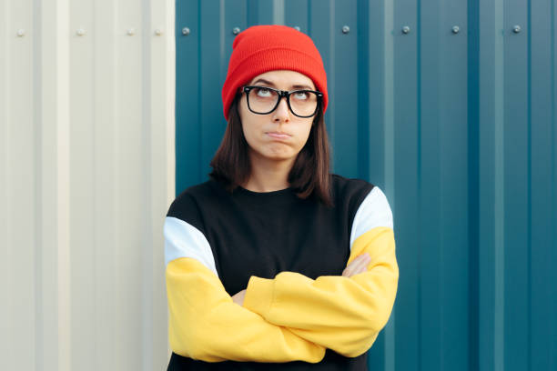 istock Sad Unhappy Retro Girl Feeling Disappointed 1267308342