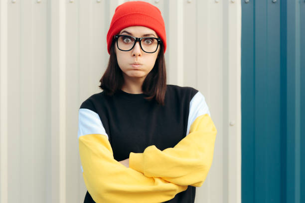 istock Sad Unhappy Retro Girl Feeling Disappointed 1267308355
