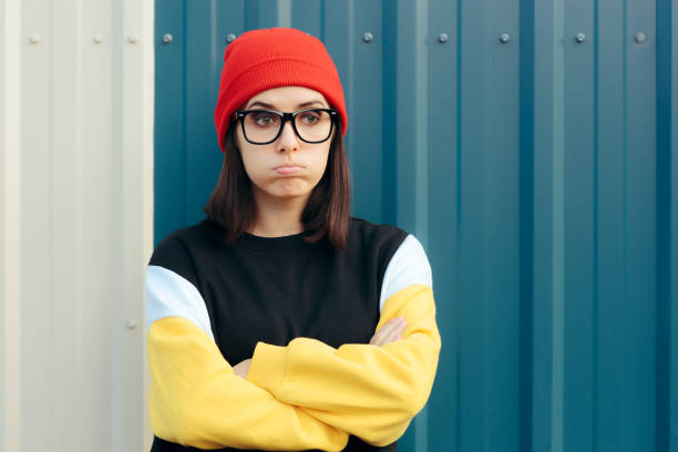 istock Sad Unhappy Retro Girl Feeling Disappointed 1267308367