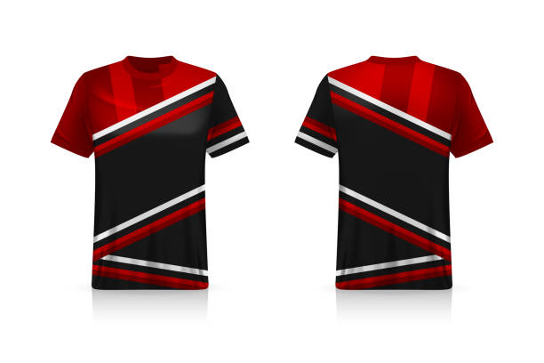 istock Specification Soccer Sport mockup , Esports Gaming T Shirt Jersey template. mock up uniform . Vector Illustration design 1267309765