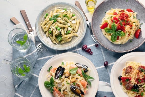 istock Plates of pastas 1267317869