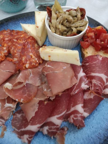 istock Typical Calabrian food with cheese and spicy meat 1267321057