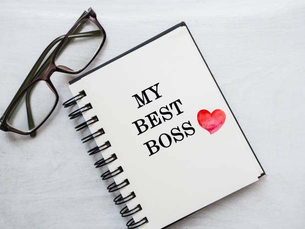 istock Boss's Day. Greeting card. Close-up, view from above 1267321217