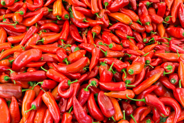 istock Red hot pepper is sold at the Eastern Bazaar in Turkey 1267323943