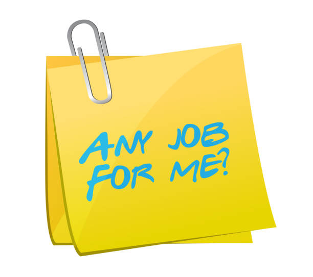 나를 위해 어떤 작업 게시물 일러스트 - job search hire me occupation stock illustrations