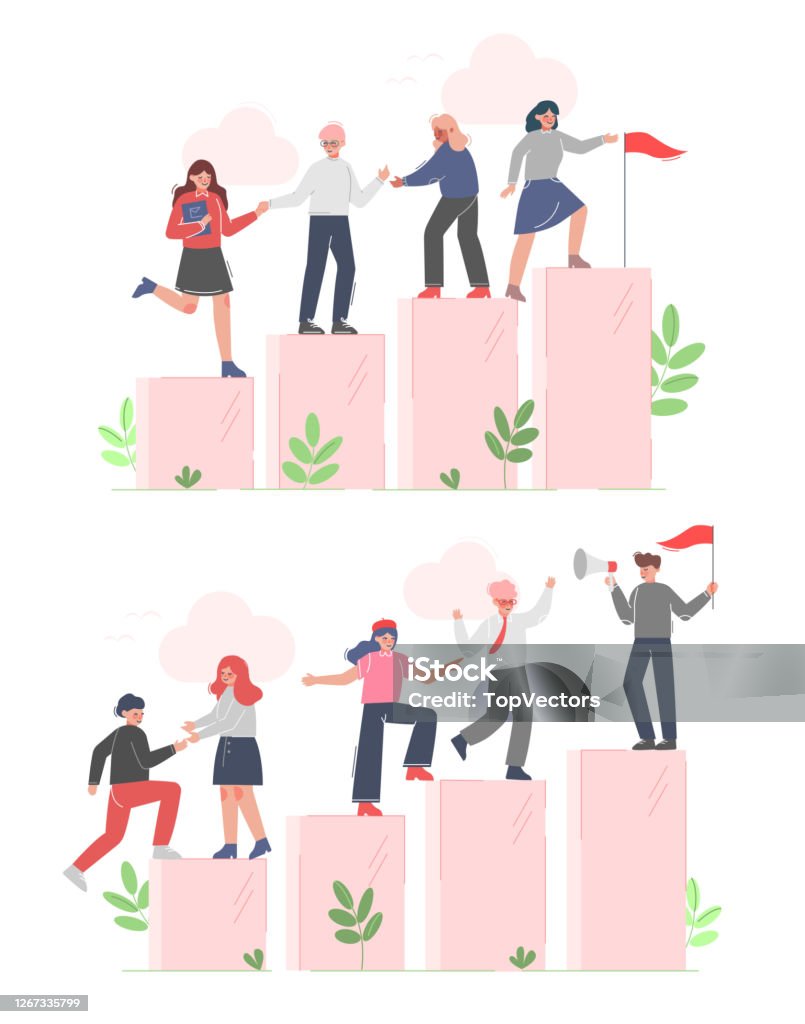 Ilustración de Empresarios Subiendo Hasta El Objetivo En La Columna De Columnas Establecida Avanzando Motivación Concepto De Negocio Dibujo Animado Vector Ilustración y más Vectores Libres de Derechos de Negocio - iStock Ilustración de Empresarios Subiendo Hasta El Objetivo En La Columna De Columnas Establecida Avanzando Motivación Concepto De Negocio Dibujo Animado Vector Ilustración y más Vectores Libres de Derechos de Negocio - iStock