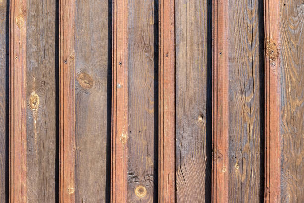 istock Old wooden background with vertical planks 1267341164