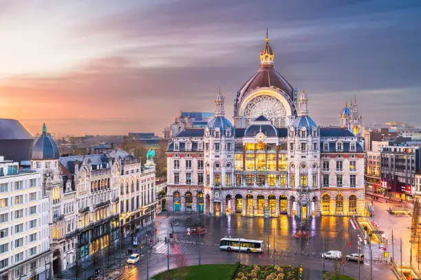 Photo of Antwerp, Belgium cityscape at Centraal Railway Station