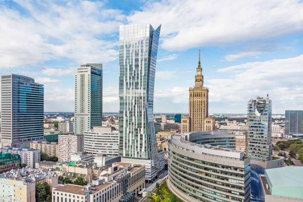 istock Warsaw, Poland- city panorama. 1267343166
