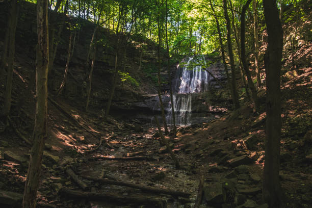 Looking up at Sherman fall one realizes how majestic it truly is
