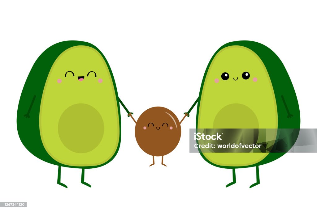 Ilustración de Bonita Familia De Happpy De Aguacate Kawaii De Dibujos Animados Madre Padre Y Bebé Cogidos De La Mano Juego De Personajes Divertido Tarjeta De Felicitación De Amor Feliz Día De Ilustración de Bonita Familia De Happpy De Aguacate Kawaii De Dibujos Animados Madre Padre Y Bebé Cogidos De La Mano Juego De Personajes Divertido Tarjeta De Felicitación De Amor Feliz Día De