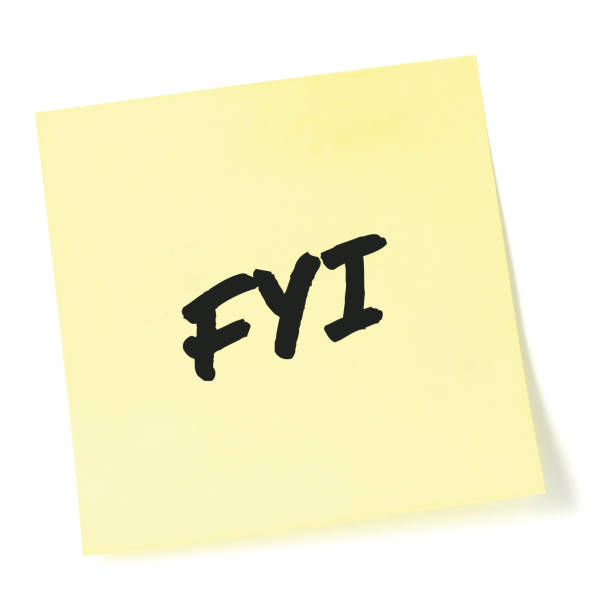 istock For your information initialism FYI black marker written acronym text, isolated yellow post-it to-do list sticky note abbreviation sticker macro closeup, information newsletter bulletin info notice concept, letter document metaphor, large detailed reminde 1267344533