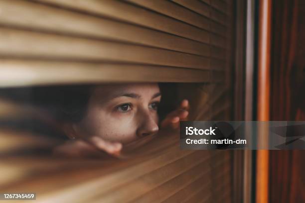Lockdown During Covid19 Pandemic Stock Photo - Download Image Now - Fear, Anxiety, Terrified