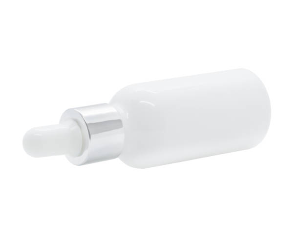 istock White glass dropper serum bottle on white background 1267348486