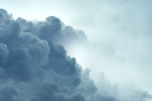 Close-up of a cluster of clouds .Texture or background