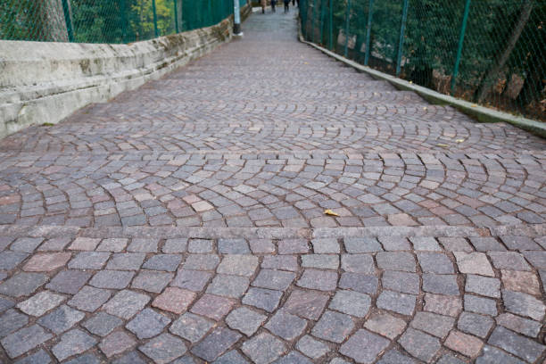 istock Cobblestone road in Brunate 1267351472