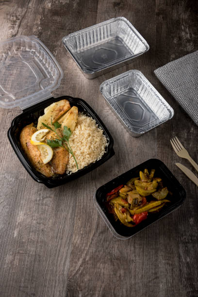 istock Restaurant healthy food delivery  - FISH (Click for more) 1267367195