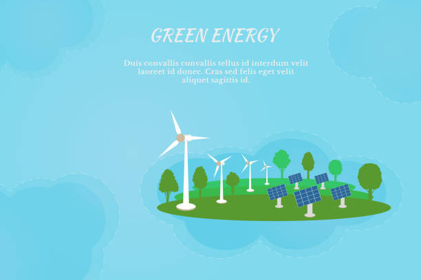 istock Concept of environment conservation and renewable energy. Vector Illustration. 1267371696