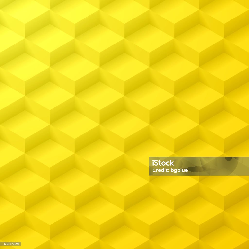 Abstract Yellow Background Geometric Texture Stock Illustration ...