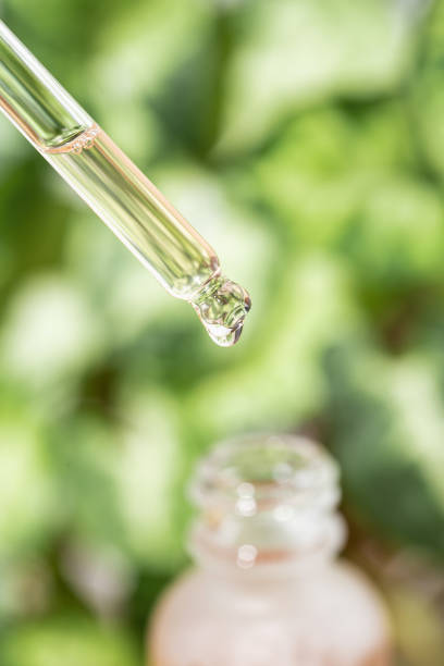 istock Drop of cosmetic liquid. 1267384306