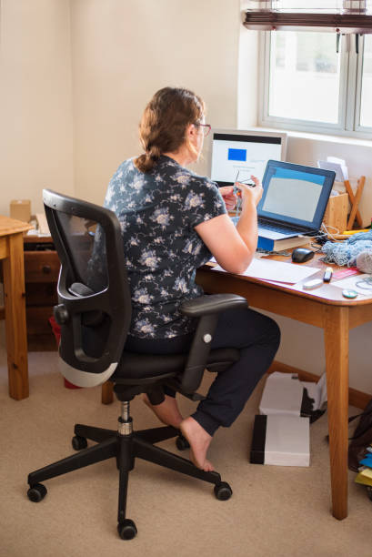 istock Woman having a video chat on laptop 1267387162