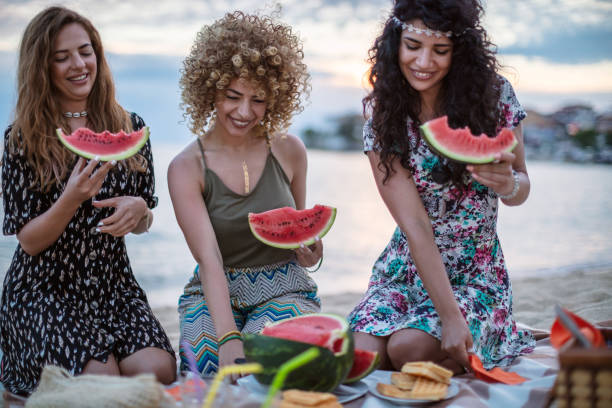 istock Beach picnic with my friends 1267390498