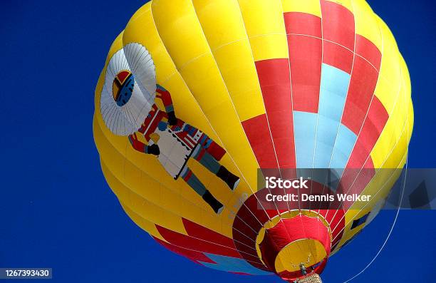 Close Up Of Kachina Hot Air Balloon Stock Photo - Download Image Now - Hot Air Balloon, Kachina Doll, Albuquerque - New Mexico