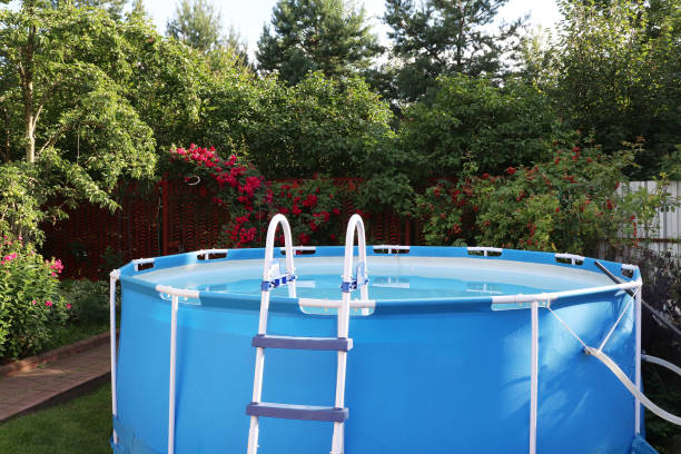 istock Blue pool in the country 1267393716